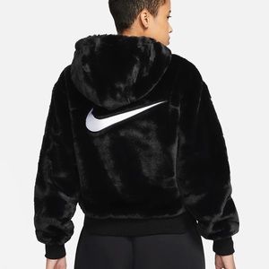 Nike faux fur jacket